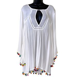 Nanette Lepore Jazzy Cover Open Back Swim Tunic